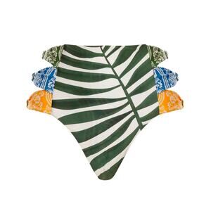 NEW Agua Bendita Willa Cut Out UPF Bikini Bottom Latin Coverage in Tout Large